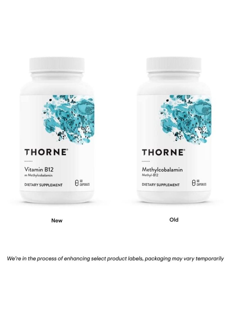 Thorne - Vitamin B12 as Methycobalamin - 60 Capsules Dietary Supplement - Image 1