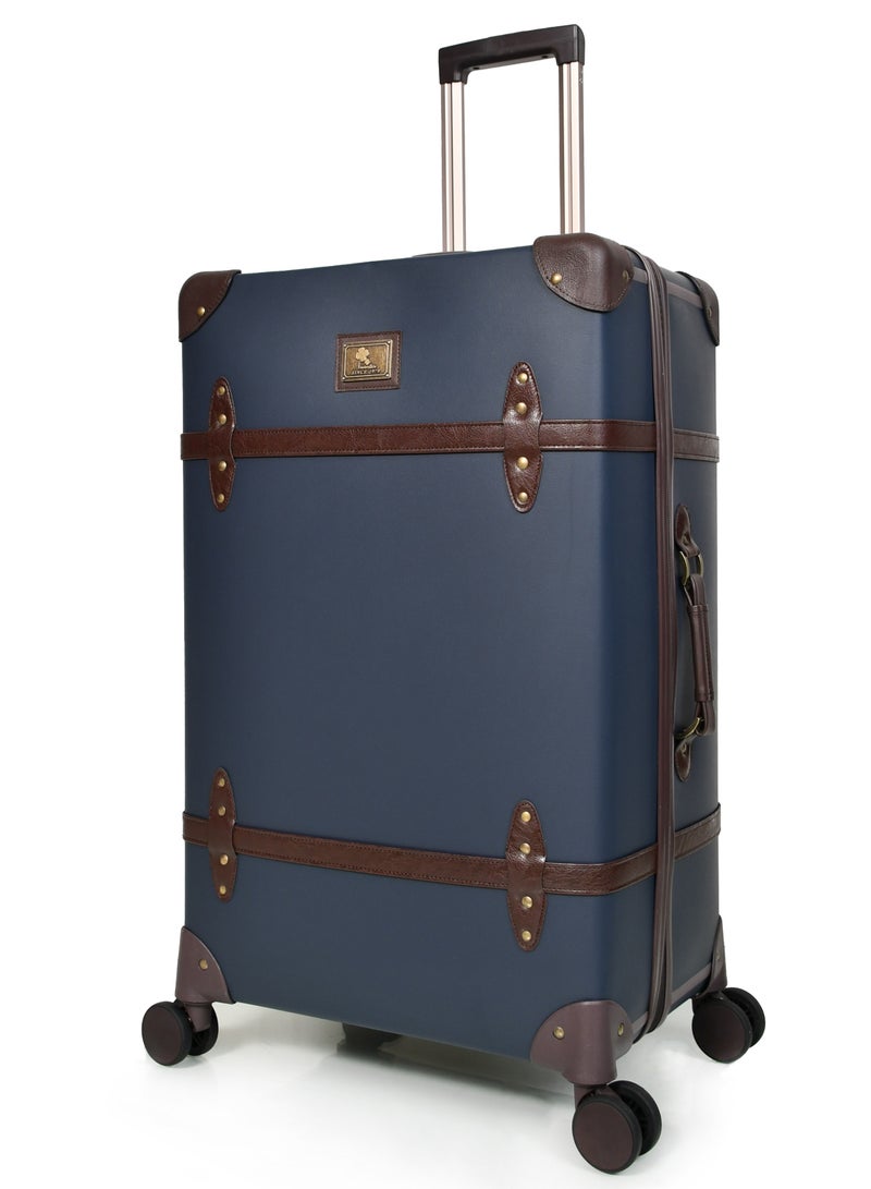 مورانو طقم شنط سفر كلاسيك جلد من مورانو أربع قطع لون كحلي مقاسات 28''-24''-20''-14'' إنش - Image 3