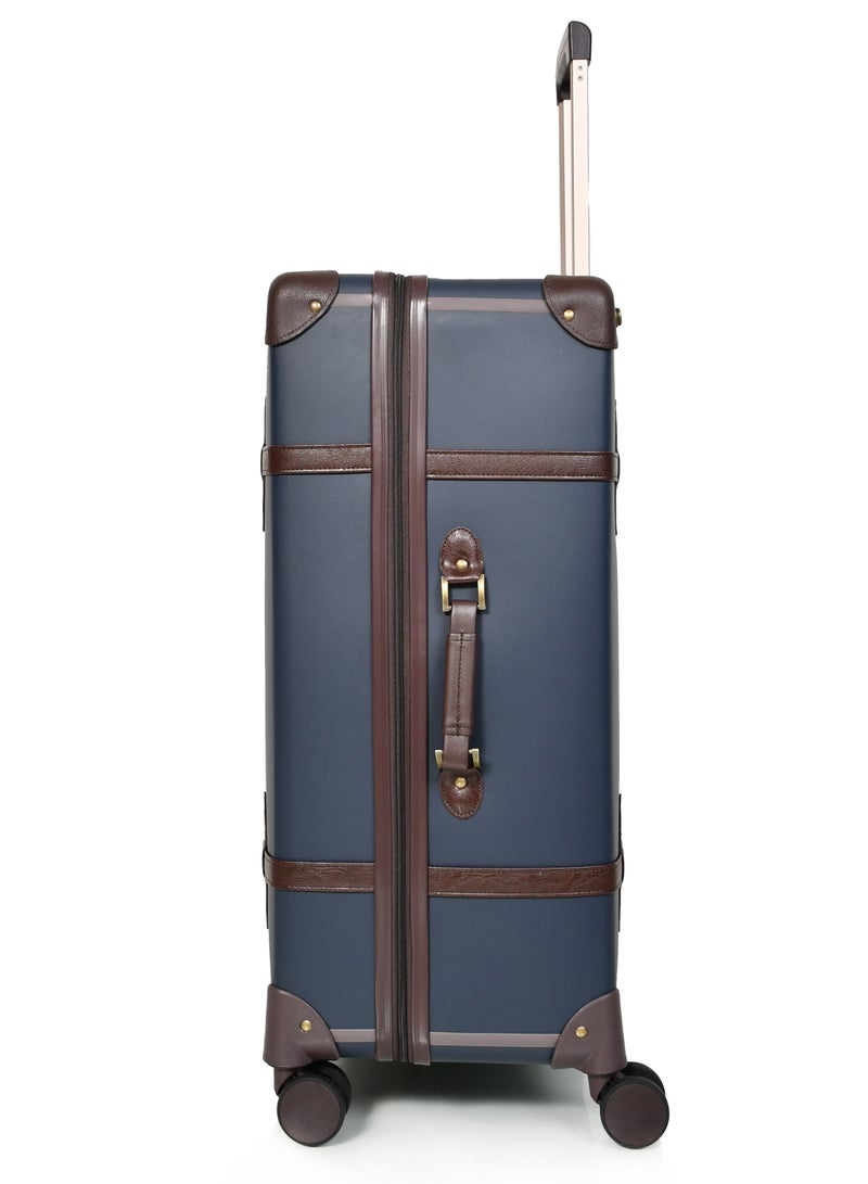 مورانو طقم شنط سفر كلاسيك جلد من مورانو أربع قطع لون كحلي مقاسات 28''-24''-20''-14'' إنش - Image 5