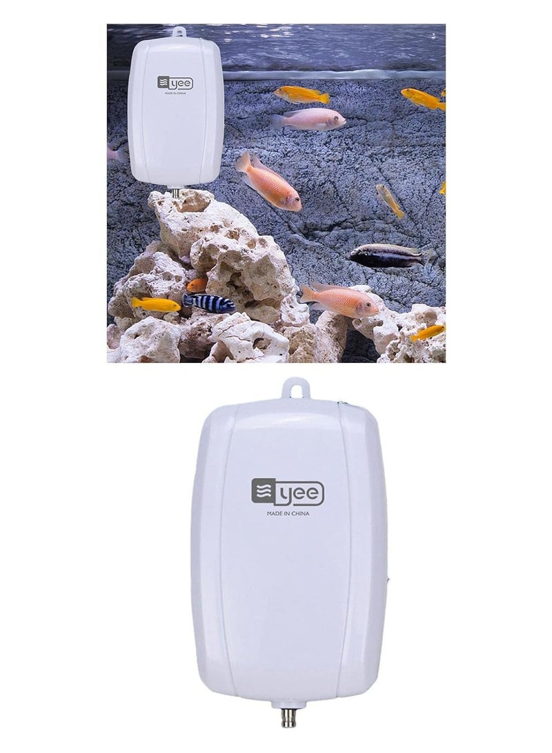 YEE Silent Aquarium Air Pump, Single Outlet, 3.5W, 3L/Min, Suitable for Fish Tank 40-80L (YKK-8800) - Image 2