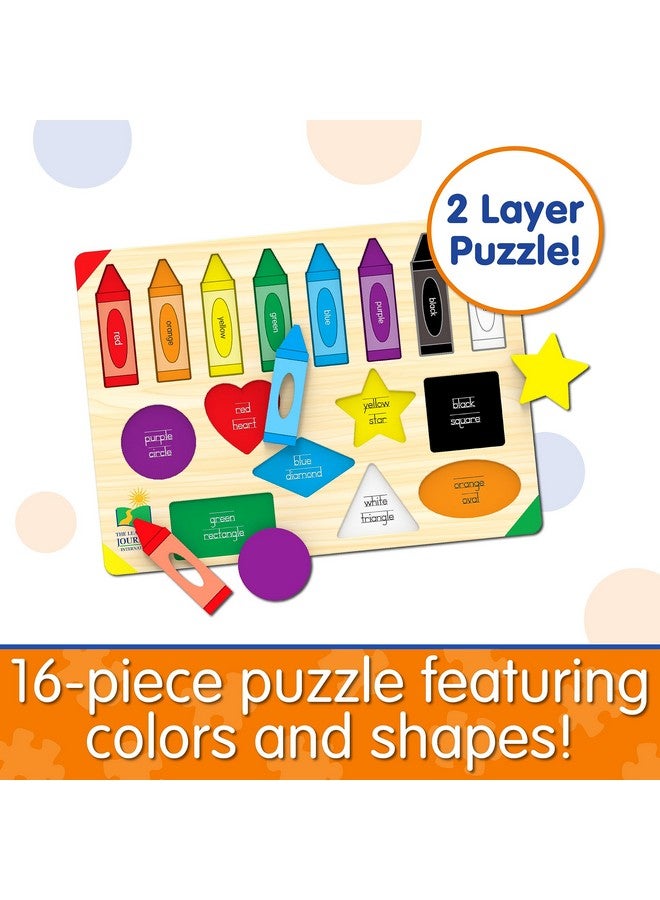 The Learning Journey: Lift & Learn Puzzle Colors & Shapes - Preschool Toys & Activities for Children Ages 3 and Up - Award Winning Educational Toy - Image 3