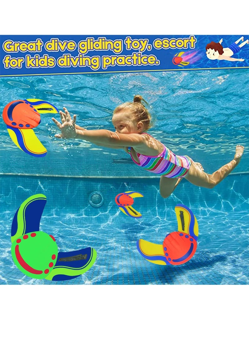 Stingray Glider Underwater Pool Toy with Adjustable Fins Travel Up to 50 Feet for Swimming Diving Beach and Pool Toys Fun Water Games for Kids and Adults (Green) - Image 4