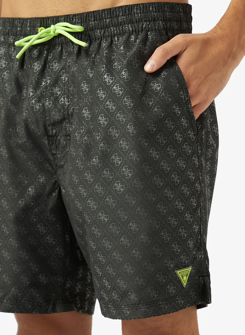GUESS  Casual Woven Swim Shorts for Men | Best Price UAE