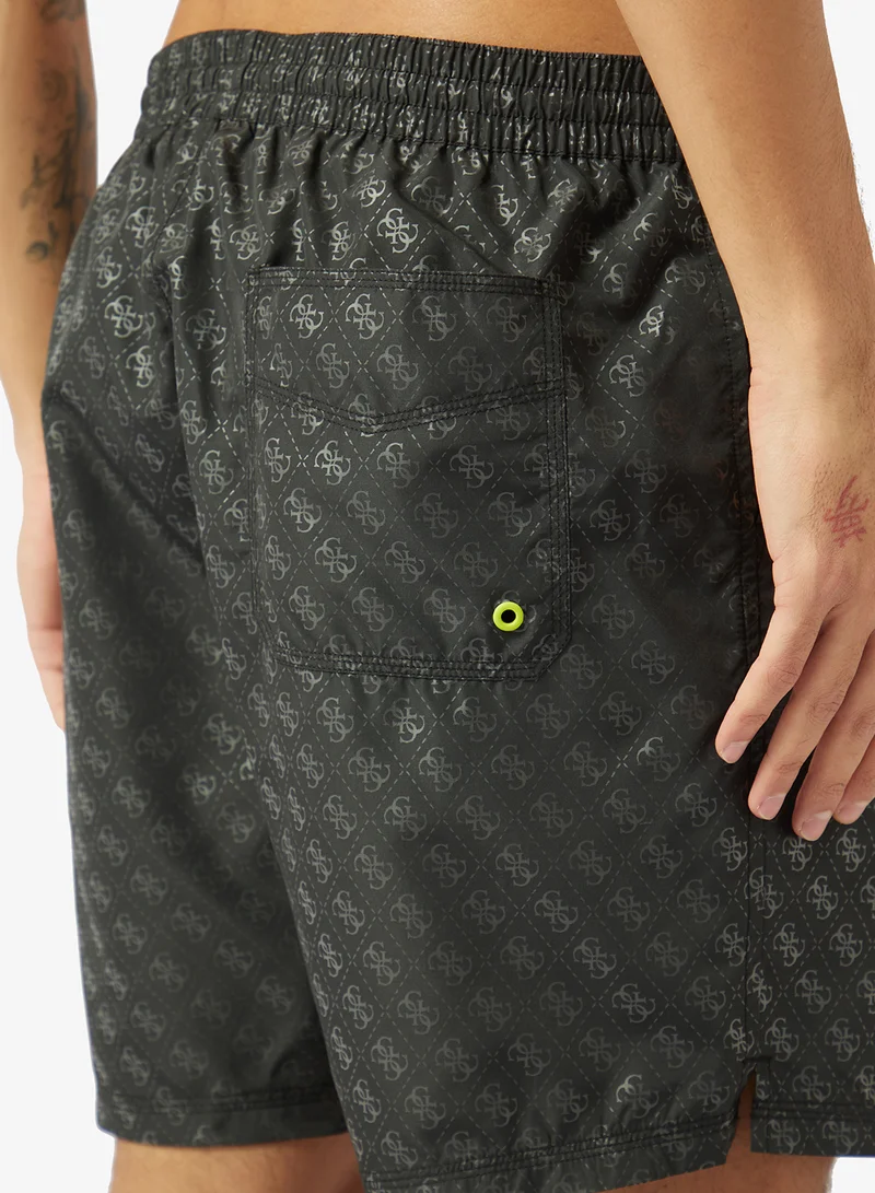 GUESS  Casual Woven Swim Shorts for Men | Best Price UAE