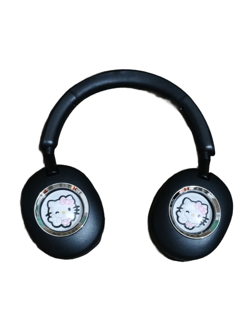 KITTY M32 Wireless Headphones with Cute Cartoon Design - 6D Stereo Sound - Bluetooth - Built-in Microphone - Attractive Colors - Image 2