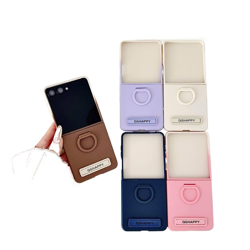 غطاء واقي | حماية من السقوط | حامل قائم | مقاوم للصدمات لـ Samsung Galaxy Z Flip 6 | بنفسجي - Image 2
