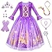 Meland Princess Dress Up for Girls 38 Dress Up Clothes for Girls Halloween Costumes Birthday Gift for Toddler Girls - Image 3