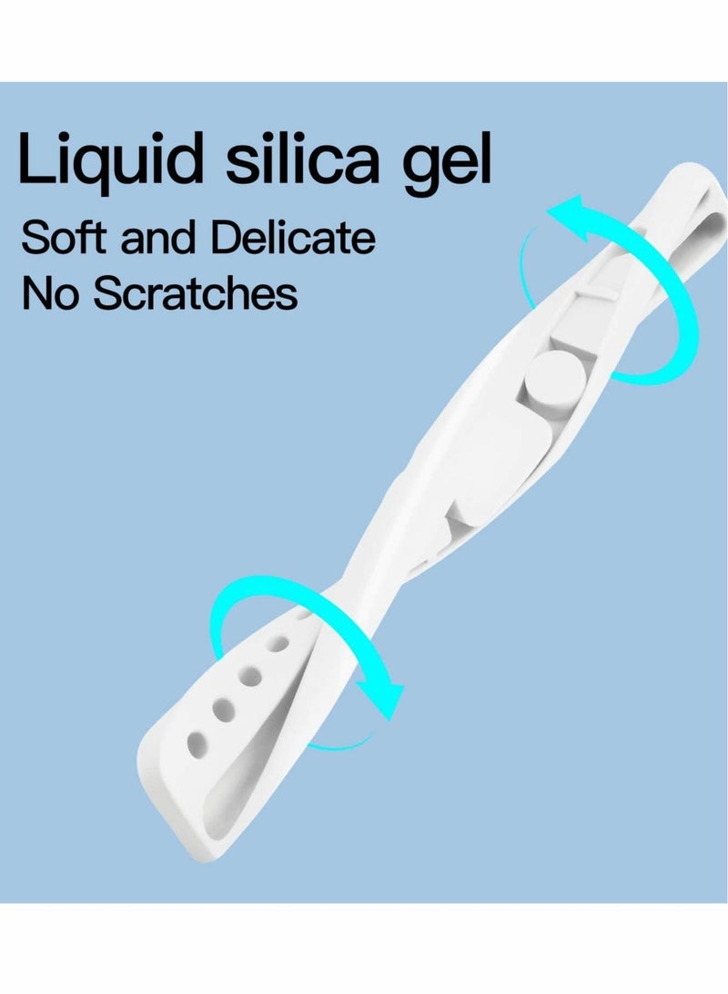 Captaintech Case for Apple Pencil 1st/2nd Generation, Capacitive Pen Tip Cover Adapter Accessories Pen Case, Storage Box for Apple Pencil and Tips, Pen Protective Case for Apple Pencil Accessories (White) - Image 4