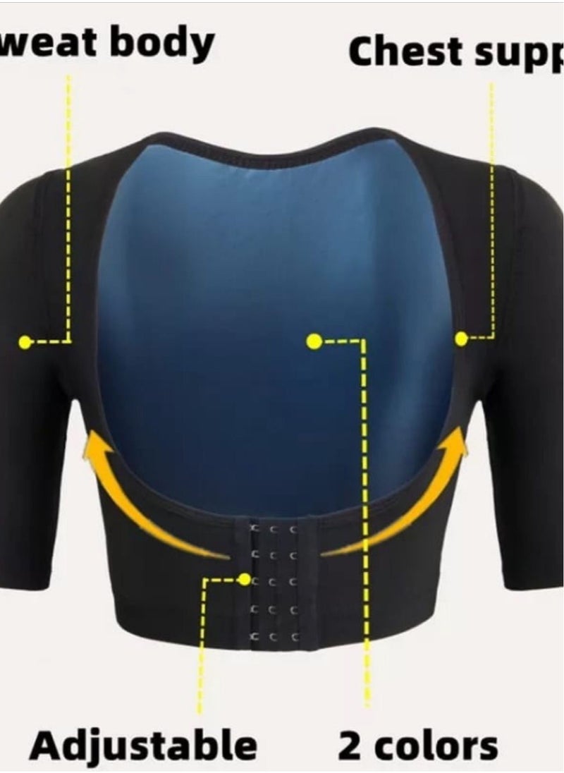 Generic Soft Sauna Half Sleeve Thermal Corset For The Arms To Burn Fat in The Upper Back and Arms  - Image 2