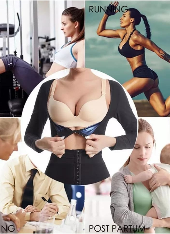 Generic Soft Sauna Half Sleeve Thermal Corset For The Arms To Burn Fat in The Upper Back and Arms  - Image 5