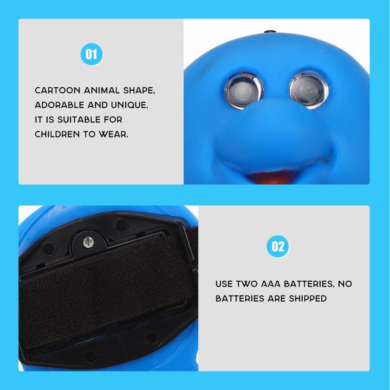 Adorable Children Headlight Cartoon Lamp for Outdoor Camping - Image 2