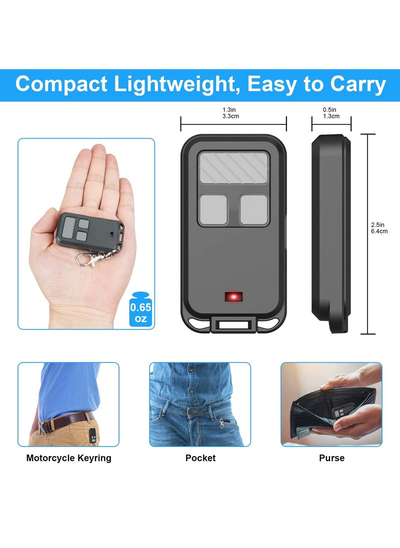 Generic - 890MAX Garage Door Opener Remote for LiftMaster/Chamberlain/Craftsman, Universal 3 Button Garage Door Opener Remote with Mini Key Chain for Purple Red Yellow Orange Green Learn Buttons, 1 Pack - Image 1