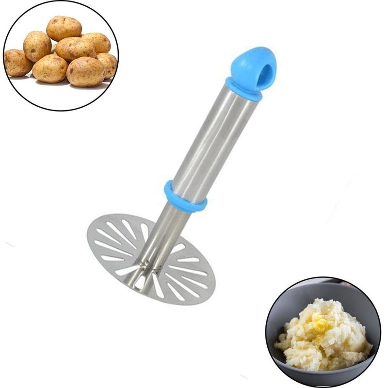 ARHOMA ARHOMA Stainless Steel Potato Masher with Soft Grip Handle Comfortable Durable and Efficient for Mashed Potatoes Ideal Kitchen Tool Pack of 1  - Image 5