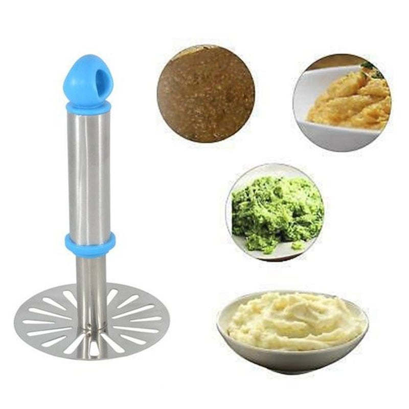 ARHOMA ARHOMA Stainless Steel Potato Masher with Soft Grip Handle Comfortable Durable and Efficient for Mashed Potatoes Ideal Kitchen Tool Pack of 1  - Image 4