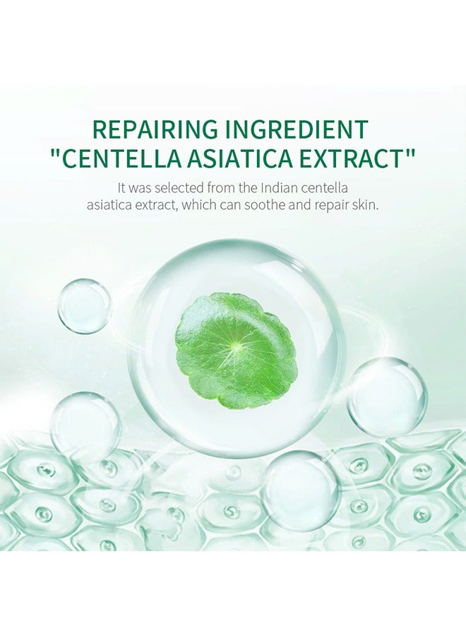 لايكو منظف مهدئ لتبييض كينتيلا ، كريم جل مهدئ من كينتيلا ، مكونات نباتية مرطبة عميقة مع كينتيللا اسياتيكا ، مرطب للوجه لحاجز البشرة ، إصلاح بشرة صلبة ترطيب وتغذية للنساء 50 جرام - Image 3