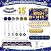 Distasio 15th Birthday Decorations for Boys Blue and Gold Happy 15th Birthday Decorations Boy Bruh Im 15 Backdrop Happy Birthday Banner Tablecover Number 15 Balloons Pompoms15 Year Old Boy Bday Party Decor - Image 4