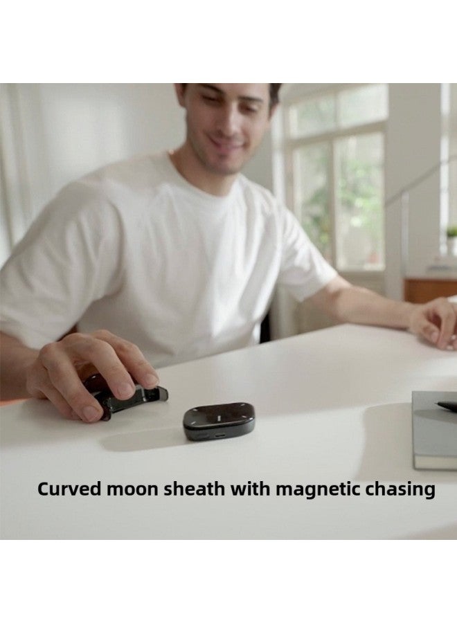 Cheerdots2 Smart AI Magnetic Split Air Mouse Wireless Charging Bluetooth Dual-Mode Free Switching Mouse-Specifications:Recording Model (black)  - Image 5