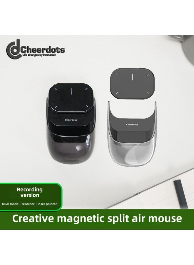 Cheerdots2 Smart AI Magnetic Split Air Mouse Wireless Charging Bluetooth Dual-Mode Free Switching Mouse-Specifications:Recording Model (black)  - Image 2