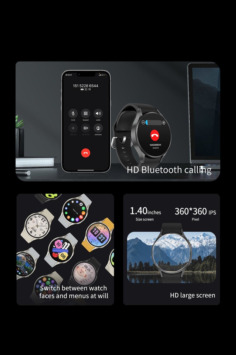 RollsTimi  Bluetooth M10 Smartwatch, 1.39-Inch Touch Screen, Multi-Sports Mode, Long Battery Life, Adaptable Multiple Systems, Combination Fashion And Function, Comfortable Wear All Day Long, Smart Wear - Image 3