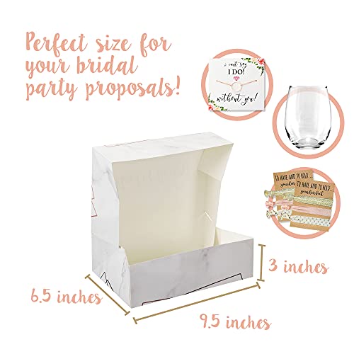 Pop Fizz Designs Thank You Bridesmaid box (10, marble) - Image 5