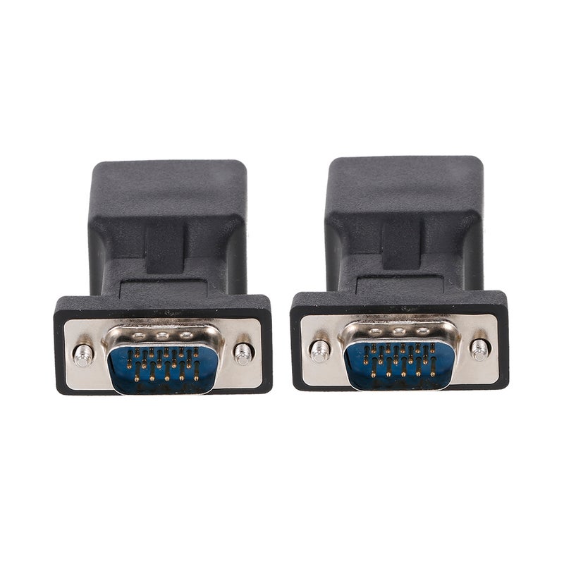 2PCS VGA to RJ45 Adapter VGA Male to RJ45 Adapter Ethernet Port Converter CAT5e CAT6 Network Cable Adapter - Image 5