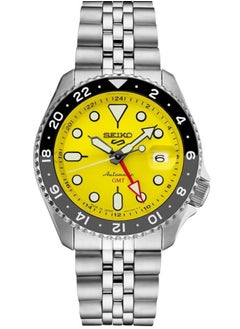 Men Sports,GMT,Mechanical,Automatic,Stainless,Silver Tone,WR,SSK017