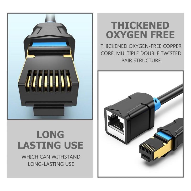 Cat6 Shielded Ethernet Extension Cable 1 5M RJ45 Extender Cord for Gigabit Home Office Network - Image 4