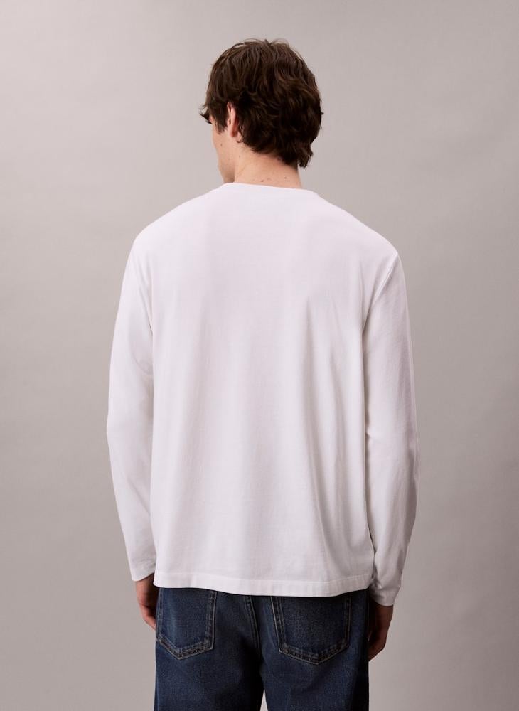 CALVIN KLEIN Relaxed Long Sleeve T-shirt - Image 2