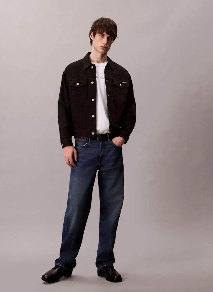CALVIN KLEIN  Logo Relaxed Long Sleeve T-Shirt for Men | Best Price UAE