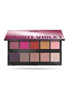 Pupa Milano Make Up Stories Eyeshadow Palette 003 Bright Violet - 10-Shade Shadow Collection with Matte, Satin, and Metallic Color Options - High Pigment Formula - Soft, Blendable Texture - 0.63 oz