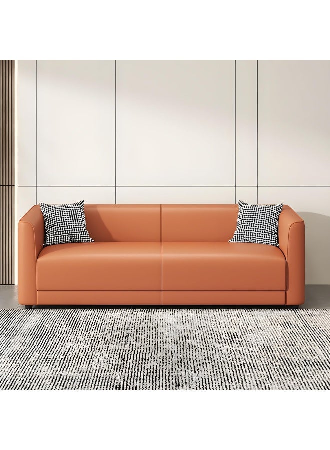 Comfynest Stylish Scandinavian PU 3-Seat Sofa With Tuxedo Arm  - Image 2
