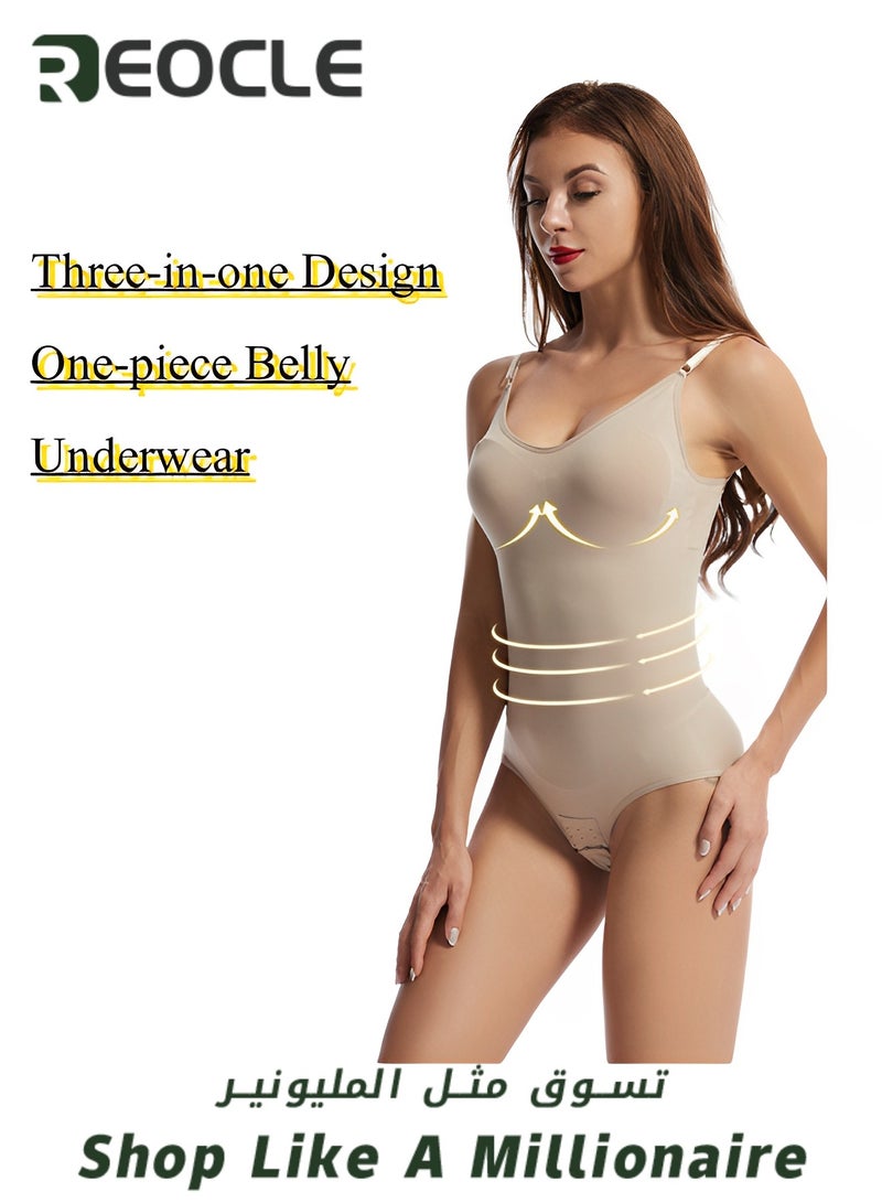 ريوكل ملابس داخلية لتشكيل الجسم للنساء للتحكم في البطن وتشكيل الجسم بدون درزات ونحت الخصر وملابس داخلية لتشكيل الجسم بأشرطة رفيعة - Image 4
