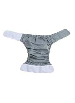 Thoraya Adult Cloth Diaper Nappy Reusable Washable Breathable Waterproof for Teen The Disabled Gray  - Image 1