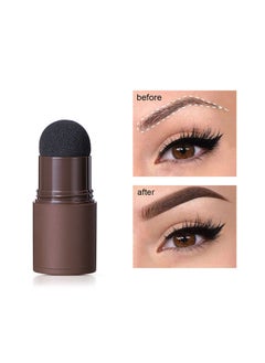 ibcccndc Eyebrow Stamp Stencil Kit, Eyebrow Powder Stick, Hairline Powder, Dark Brown Seal, Shadow Powder  - Image 2