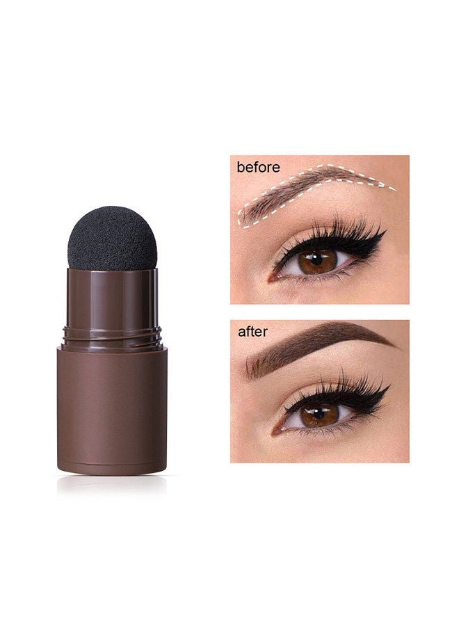 ibcccndc Eyebrow Stamp Stencil Kit, Eyebrow Powder Stick, Hairline Powder, Dark Brown Seal, Shadow Powder  - Image 2