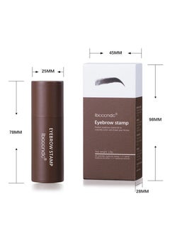 ibcccndc Eyebrow Stamp Stencil Kit, Eyebrow Powder Stick, Hairline Powder, Dark Brown Seal, Shadow Powder  - Image 5