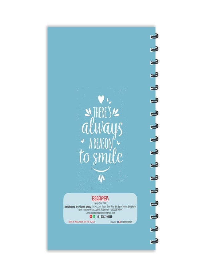 ESCAPER There's is Always a Reason to Smile Motivational Quotes Notepad (A5 Size - Ruled) | Quotes Notepad - Image 2