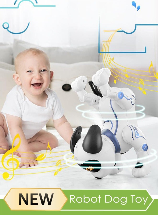 Loquat Remote Control Robot Dog Toy, electric dog toy, electronic pet robot dog toy, rechargeable battery, with 3 modes of remote control, suitable for children over three years old  - Image 1