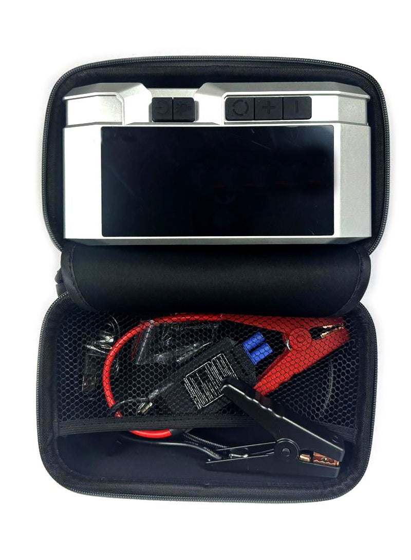 AGD Jump Starter Smart Digital Air Pump, Power Bank for Batteries and Mobile Devices, and Flashlight, Ideal for Emergency - Image 5