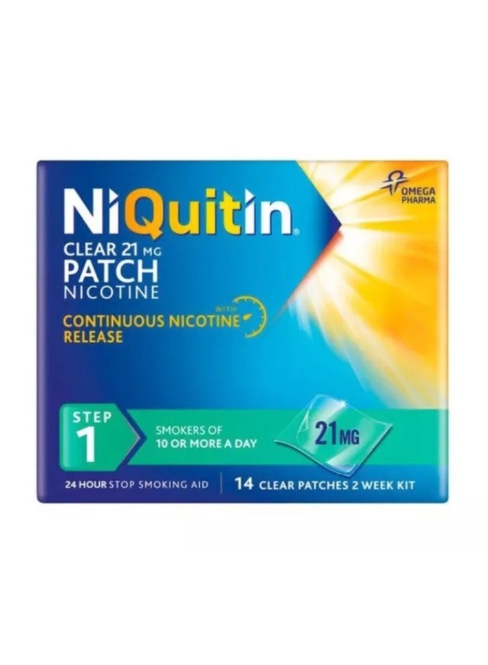 NiQuitin 21 mg Nicotine Patch - Step 1	14 patches - Image 1