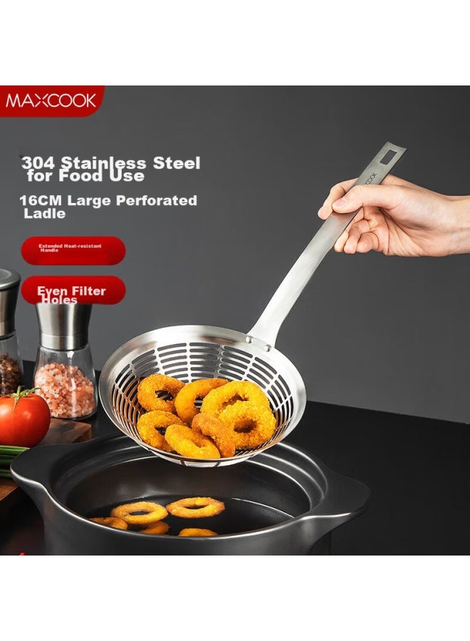 MAX COOK Meichun (maxcook) 304 Stainless Steel Strainer And Colander, Fine Mesh Sieve For Flour, Hot Pot Skimmer, 16cm Mccu0420  - Image 1