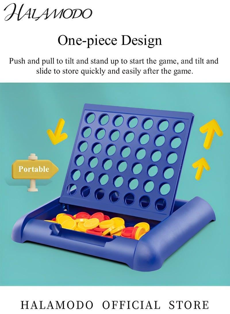 Halamodo 4 in a Row Game Board Games Toys Classic Four in a Row and Family Fun Games Classic Fun Educational Games for Kids Age 3 4 5 6 7 Year Old Boys Girls Adults - Image 3