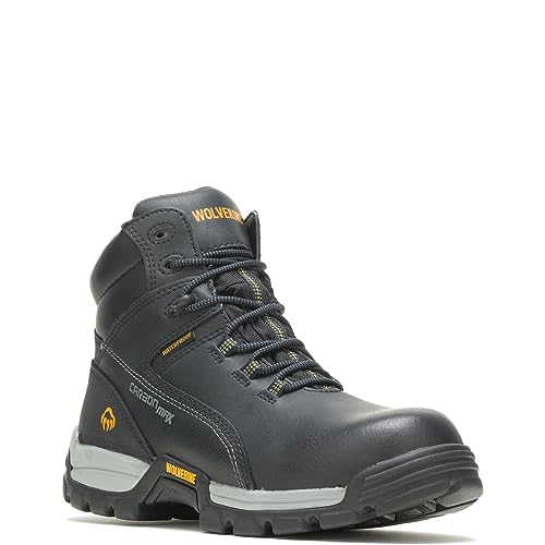 Wolverine Mens Tarmac Waterproof Reflective Composite-Toe 6" Work Boot, Black, 8 XW US - Image 2
