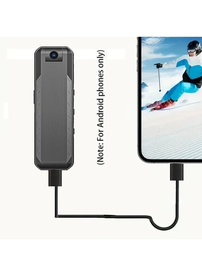 Mini Meeting Recorder 1080P Portable Body Camera with Audio and Video Recording, Wearable Clip-On Design, 180° Rotatable Wide Angle Lens, HD Anti-Shake, USB Plug and Play for Phone & PC - Image 1