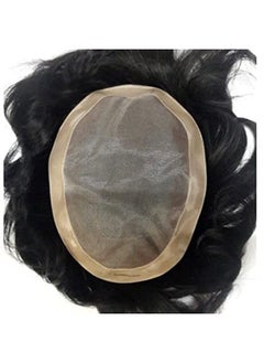 PRAVRAJYA 100% Human Hair Extension Full Head Natural Looking Short Straight Hair Wig Patch For Men ; Everyday Wear 8X6  - Image 3