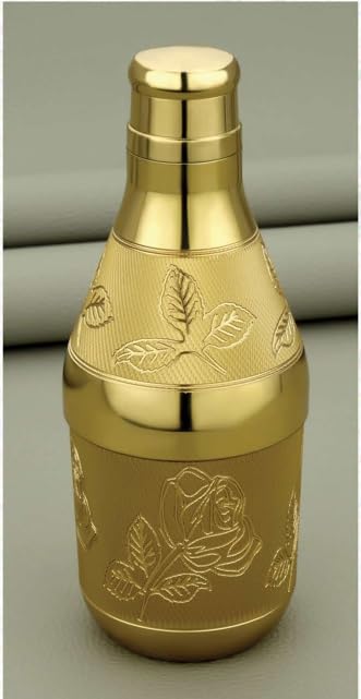 ZEKO Antique Brass Mukhwas Dani Traditional Dry Fruit Spice Storage Box Paan Masala Mouth Freshener Container Handcrafted Decorative Gift Gold Finish - Image 1