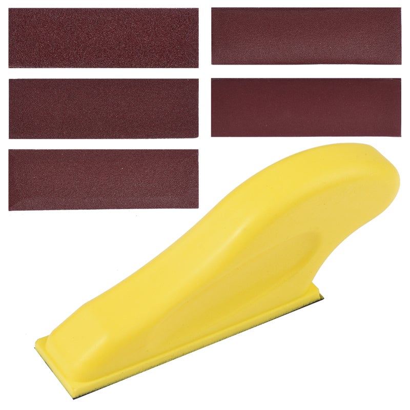 30 Piece Detail Sander Filled Micro Polished Sander Paper Micro Zipper Finger Sander for Crafts, Sandpaper Mesh 240, Red, 3.5 x 1 inch, for Wooden Furniture Metal Cars - Image 1