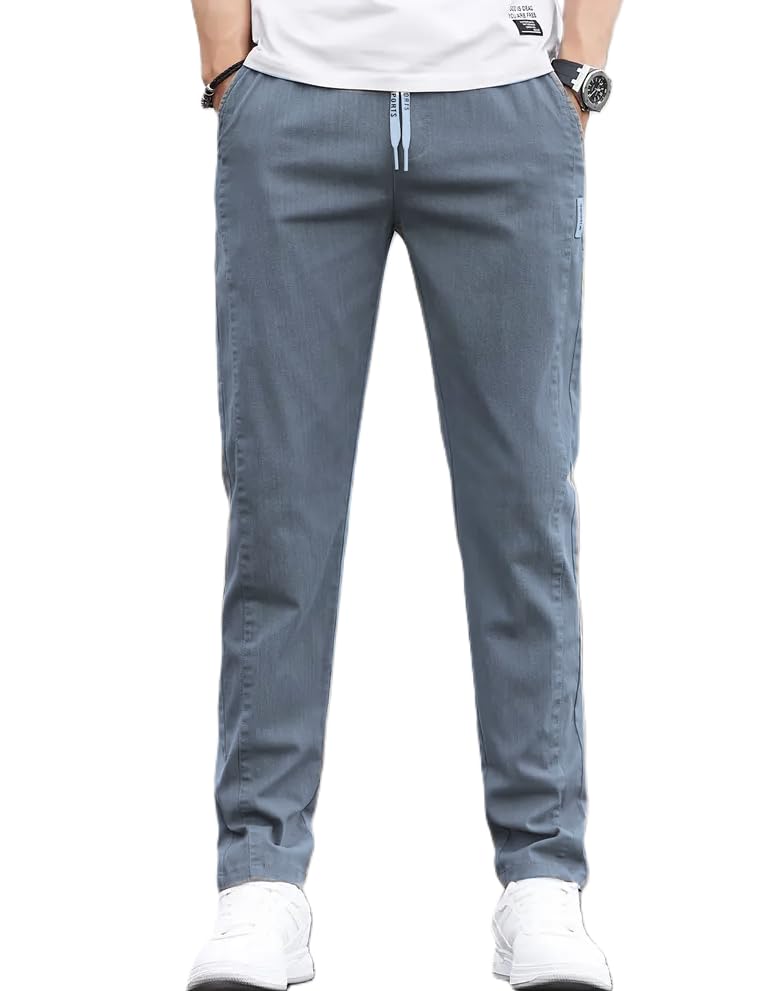 JVX Men Trouser || Man Trouser Pants || Casual Pant || Cotton Pant for Men (TROUSER-02) (in, Numeric, 36, Blue) - Image 4