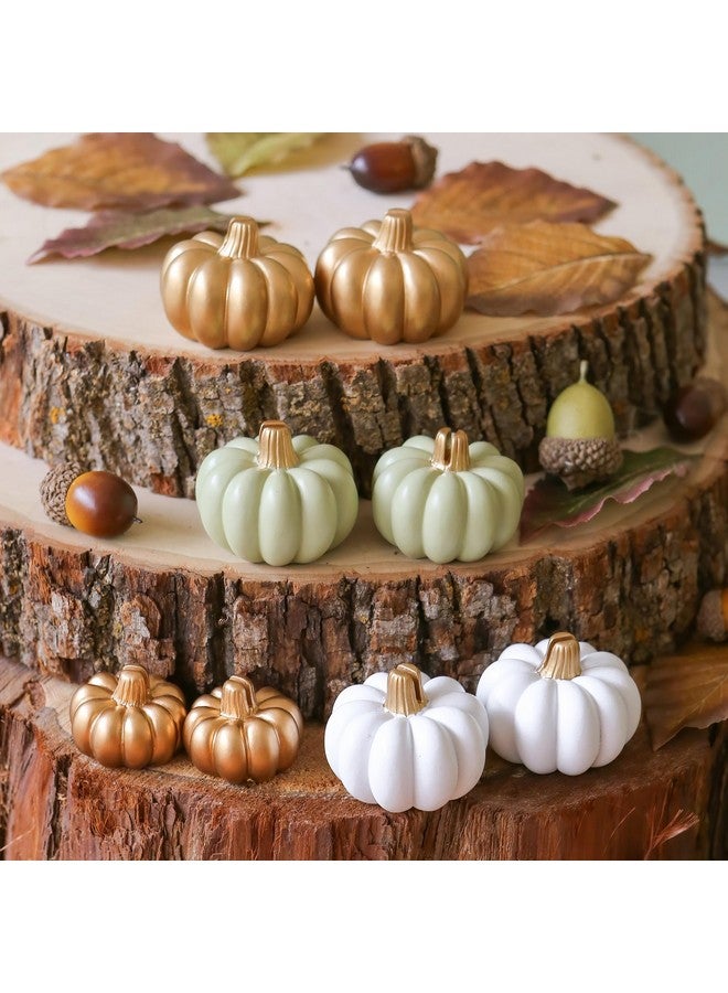 Kate Aspen Fall Decor Mini Gold Pumpkin Place Card Holder (Set of 6), Place Settings, Perfect for Thanksgiving Table Decor, Fall Themed Weddings, Bridal Brunches - Image 1