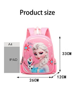 Disney Fashionable Student Backpack Cartoon Children's Backpack Lightweight and Breathable Children's Backpack For Primary School Students Girls Kindergarten Girls Children‘s Backpacks Pink  - Image 2